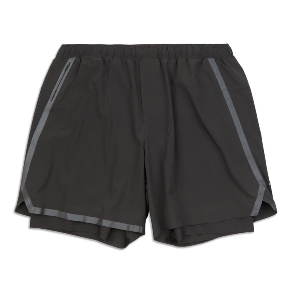 lululemon - surge lined shorts (gray)